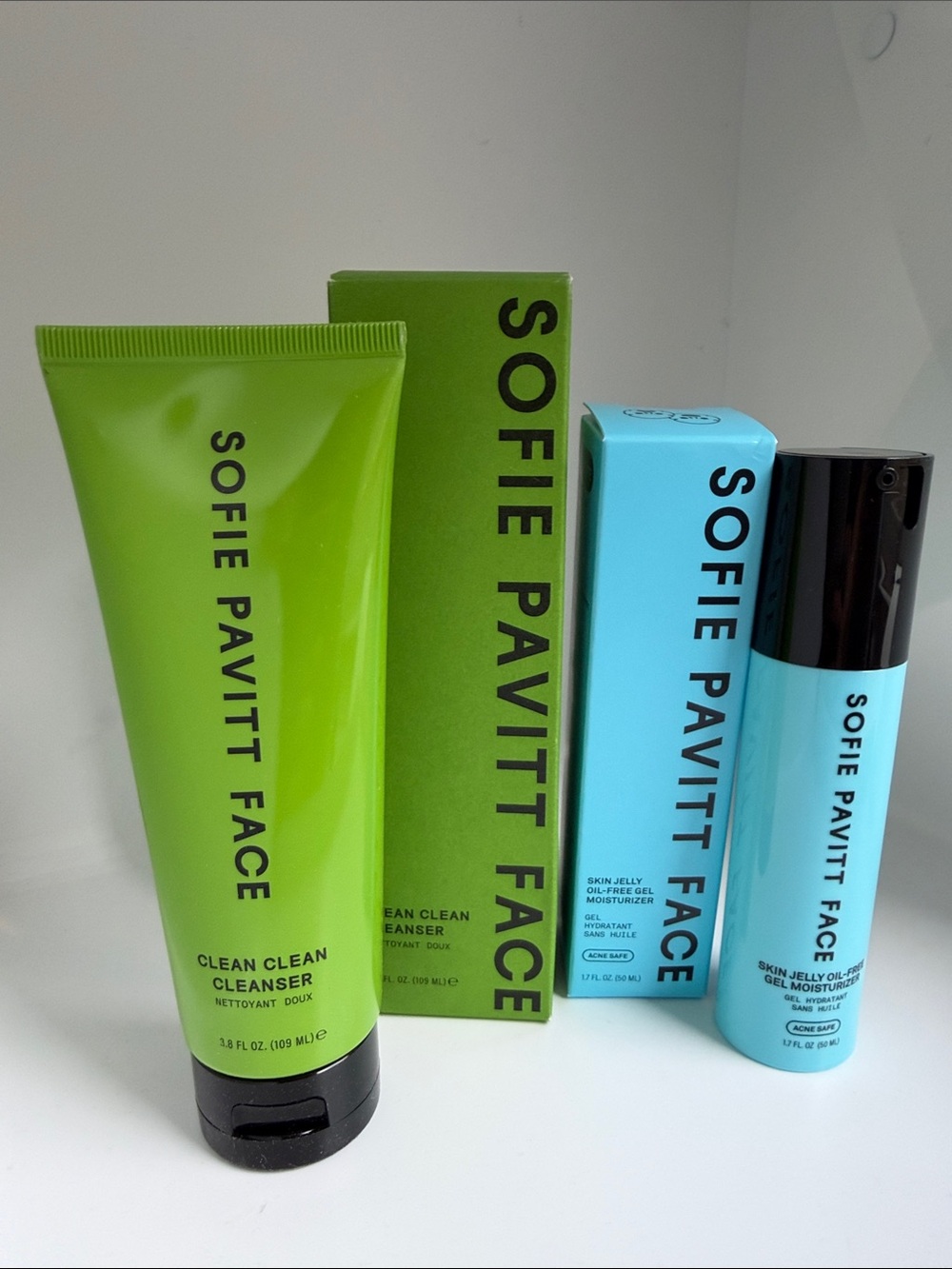 NIB/ NWT Sofie Pavitt Face Skin Jelly Moisturizer + Clean Clean Cleanser